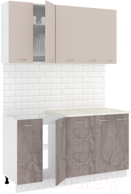 Готовая кухня Кортекс-мебель Корнелия Лира 1.5м - фото