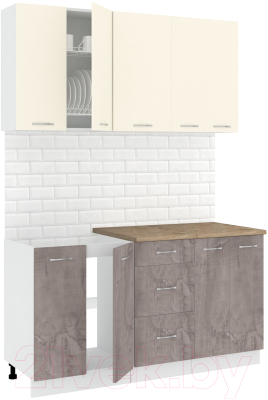 Готовая кухня Кортекс-мебель Корнелия Лира 1.5м - фото