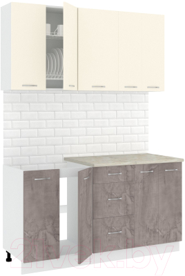 Готовая кухня Кортекс-мебель Корнелия Лира 1.5м - фото