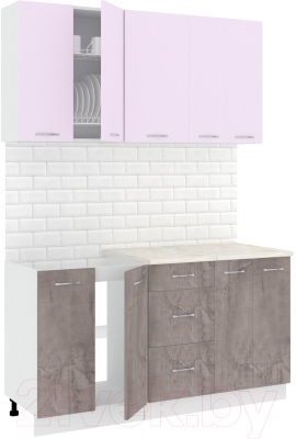 Готовая кухня Кортекс-мебель Корнелия Лира 1.5м - фото