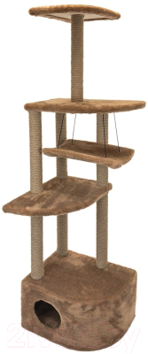 Комплекс для кошек Чип Башня угловая / 8370кор - фото