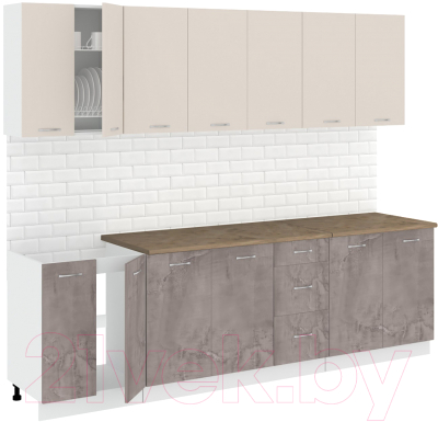 Готовая кухня Кортекс-мебель Корнелия Лира 2.6м - фото
