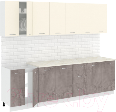 Готовая кухня Кортекс-мебель Корнелия Лира 2.6м - фото