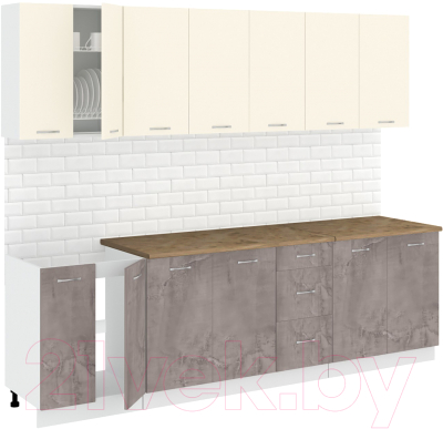 Готовая кухня Кортекс-мебель Корнелия Лира 2.6м - фото