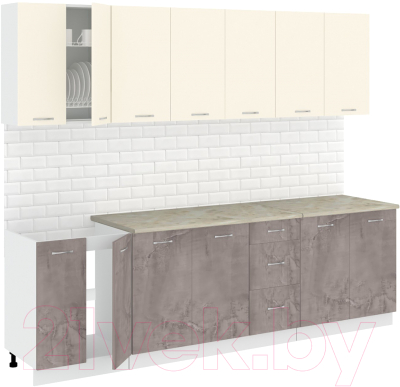 Готовая кухня Кортекс-мебель Корнелия Лира 2.6м - фото