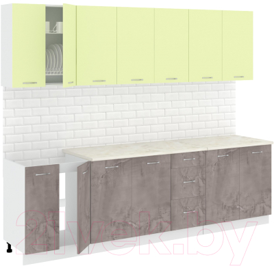 Готовая кухня Кортекс-мебель Корнелия Лира 2.6м - фото