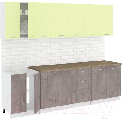 Готовая кухня Кортекс-мебель Корнелия Лира 2.6м - фото