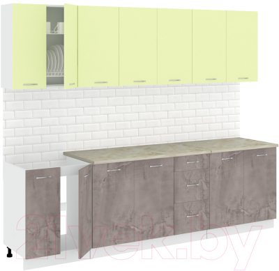 Готовая кухня Кортекс-мебель Корнелия Лира 2.6м - фото