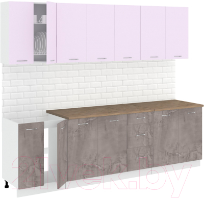 Готовая кухня Кортекс-мебель Корнелия Лира 2.6м - фото