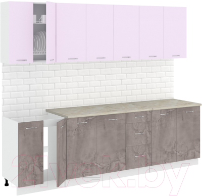 Готовая кухня Кортекс-мебель Корнелия Лира 2.6м - фото