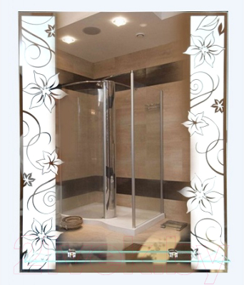 Зеркало Tivoli Камелия 458517 (с полкой)