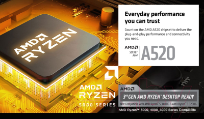 Материнская плата Gigabyte A520 Aorus Elite