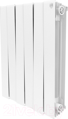 Радиатор биметаллический Royal Thermo PianoForte 500 Bianco Traffico (6 секций) - фото