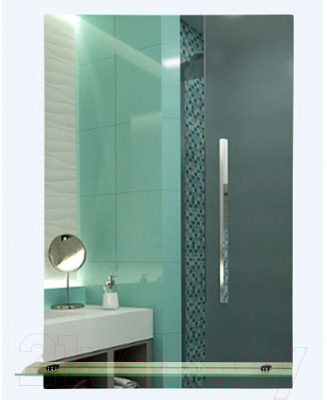 Зеркало Tivoli Прямоугольник 458015 (с полкой)