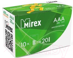 Комплект аккумуляторов Mirex HR03 / HR03-06-E4