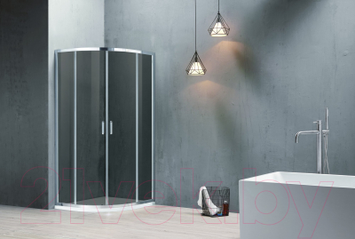 Душевой уголок Adema Glass Line 90 (тонированное стекло)