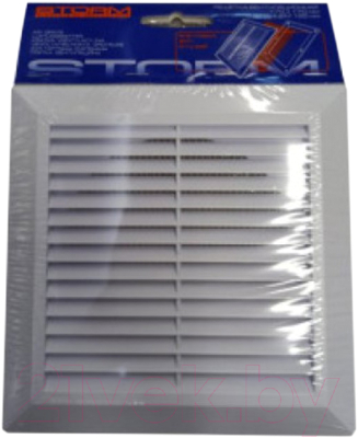 Решетка вентиляционная Storm RS-1717-F125 с фланцем - фото