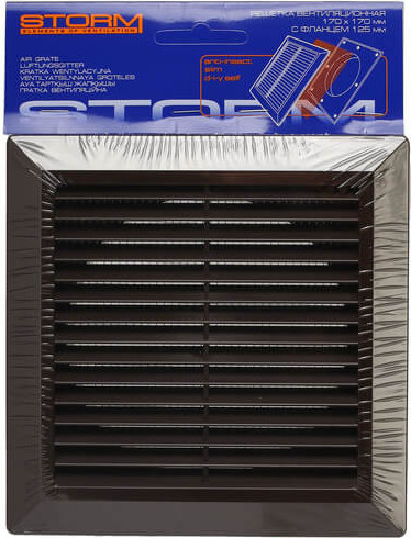 Решетка вентиляционная Storm RS-1717-F100BR с фланцем