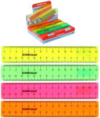 Линейка Erich Krause Neon / 52997