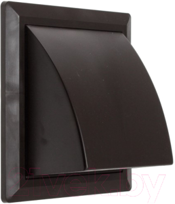 Решетка вентиляционная Storm KF-1717-F100BR с фланцем и обратным клапаном - фото