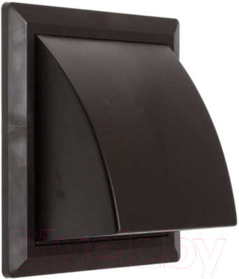 Решетка вентиляционная Storm KF-1717-F125BR с фланцем и обратным клапаном - фото