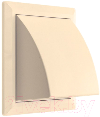 Решетка вентиляционная Storm KF-1717-F100IV с фланцем и обратным клапаном - фото