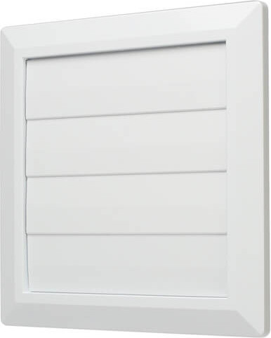 Решетка вентиляционная Storm RG-1717-F100 с гравитационными жалюзи и фланцем - фото