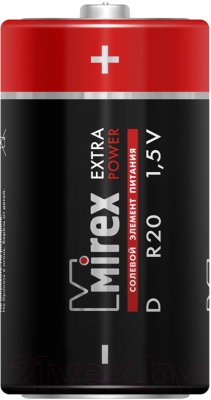 Комплект батареек Mirex R20 D 1.5V / 23702-LR20-E2