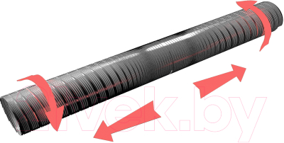 Воздуховод жесткий ERA Алюминиевый 08ВА