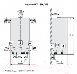 Газовый котел Buderus Logamax U072-24