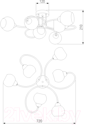 Люстра Евросвет 30136/6