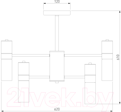 Люстра Евросвет 70125/6