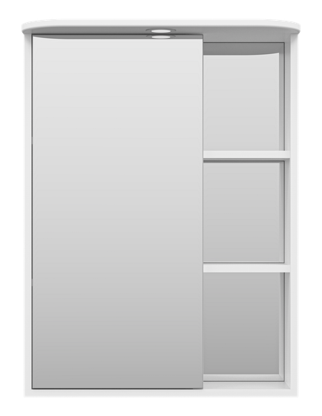 Шкаф с зеркалом для ванной Misty Венера 60 L / П-Внр04060-01СвЛ - фото