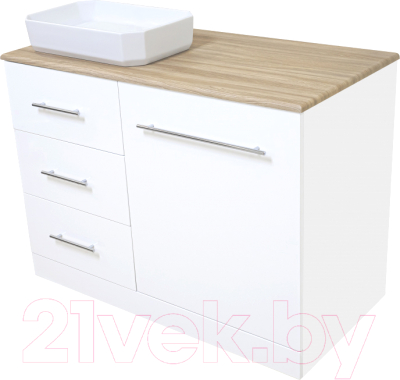 Тумба под умывальник Misty Респект 120 / Э-Рес01120-13ЯЛ - фото