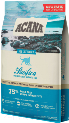 Сухой корм для кошек Acana Pacifica Cat & Kitten / 2174 (4.5кг) - фото