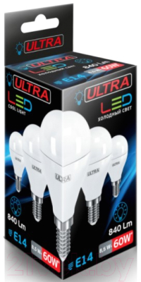 Лампа Ultra LED-G45-8.5W-E14-4000K