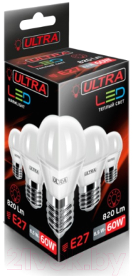 Лампа Ultra LED-G45-8.5W-E27-3000K