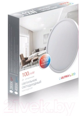 Потолочный светильник Ultra NR-12W-2800K White