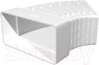 Колено воздуховода ERA 612КРП - фото