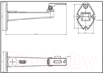 Кронштейн для камер видеонаблюдения Hikvision DS-1292ZJ