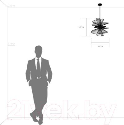 Люстра Lightstar Zeta 728163 (MD20107-6A)
