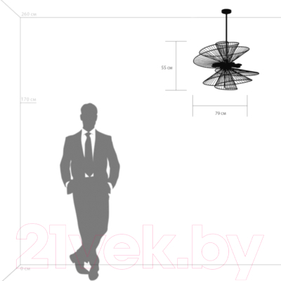Люстра Lightstar Zeta 728183 (MD20107-8A)