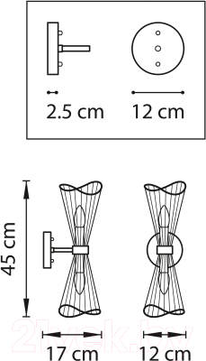 Бра Lightstar Zeta 728623