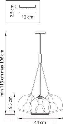 Люстра Lightstar Sferico 729031 (MD20100-3A)