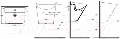 Умывальник Isvea Sott Aqua Monoblock 10SQ37002B