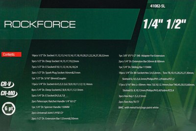 Универсальный набор инструментов RockForce RF-41082-5L