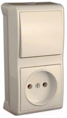 Блок выключатель+розетка Viko Vera / 90681286 - фото