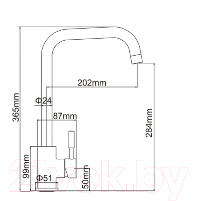 Мойка кухонная со смесителем БелЭворс Mila L + смеситель W4998-4