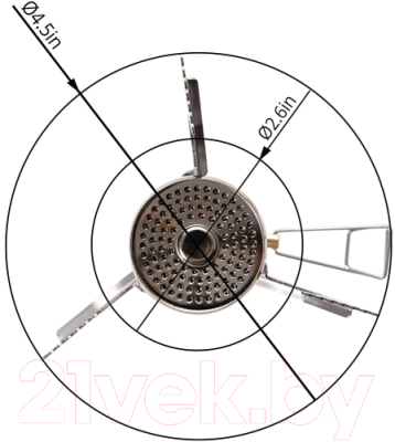 Горелка газовая туристическая Fire-Maple Polaris