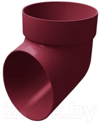 Колено трубы водосточной Grand Line ПВХ сливное RAL 3005 - фото